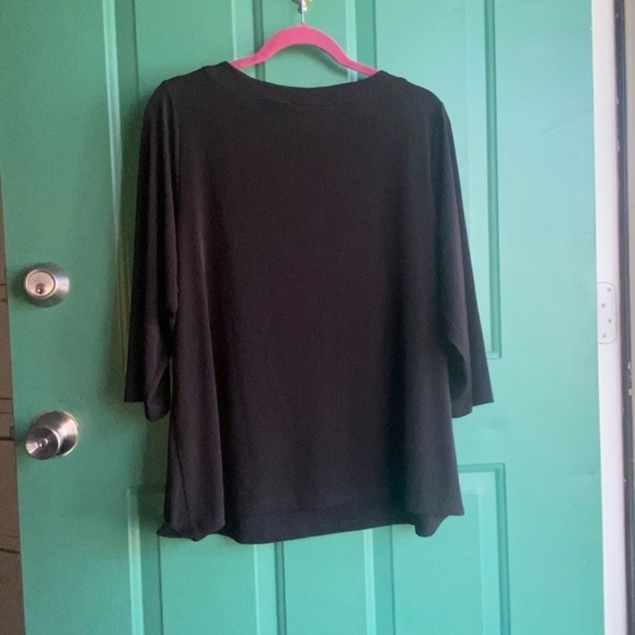Calvin Klein size 0X black blouse top - Picture 12 of 12